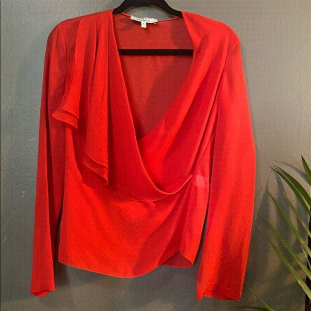 Roberto Rodriquez silk sheer Blouse , Xsmall